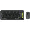 Logitech 920-013140 tastiera Mouse incluso Universale Bluetooth QWERTY US International Granito, Verde
