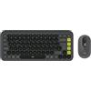 Logitech 920-013275 tastiera Mouse incluso Universale Bluetooth QWERTZ Svizzere Grafite, Verde