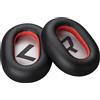 POLY Cuscinetti auricolari in similpelle neri Voyager 8200 (2 pezzi)