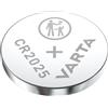 Varta LITHIUM Coin CR2025 (Batteria a bottone, 3V) Blister da 1