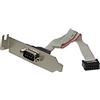 StarTech.com Slot piastra LP da seriale maschio 9 pin a header scheda madre 10 pin