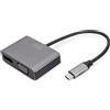 Digitus Adattatore grafico USB Type-C™ 4K 2in1 DisplayPort + VGA