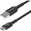 StarTech.com Cavo di Ricarica da USB-A a USB-C da 1m, carica e sincronizzazione, 3A, USB 2.0, rivestimento in TPE - Cavo di