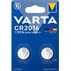 Varta LITHIUM Coin CR2016 (Batteria a bottone, 3V) Blister da 2