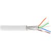 InLine Matassa Cavo Cat.6a, S/FTP(PiMF), CU, halogenfree, bianco, 100m