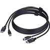 StarTech.com Cavo KVM DisplayPort e USB 5Gbps da 1,8m, Cavo Combinato DP 1.2 4K 60Hz e USB-A 3.0 per Switch KVM