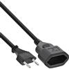 InLine 16680S cavo di alimentazione Nero 0,2 m CEE7/16