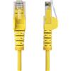 StarTech.com Cavo Ethernet CAT6 Giallo da 1,5m Patch UTP con Plug RJ45 Antigroviglio e Rilievi di Trazione, Cavo Lan Slim in