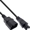 InLine Cavo di rete, da C14 femmina a C5 maschio, nero, 1m