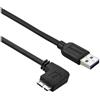 StarTech.com Cavo USB 3.0 Tipo A a Micro B slim - Connettore USB3.0 A a Micro B slim ad angolo sinistro Gen 1 (5 Gbps) - 1m