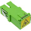 InLine Accoppiamento in fibra ottica, simplex SC/SC, SM, ceramica, verde