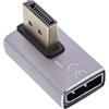 InLine 17291H adattatore per inversione del genere dei cavi DisplayPort Grigio, Nero
