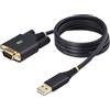 StarTech.com Cavo da USB a seriale 1m, Ritenzione COM, Viti/dadi intercambiabili, Adattatore USB-A a DB9 RS232 Protezione ESD,