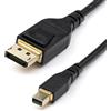 StarTech.com Cavo da Mini DisplayPort a DisplayPort 1.4 certificato VESA da 2m- 8K 60Hz HBR3 HDR - Cavo da mDP a DP 1.4 Super