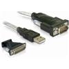DeLOCK 61308 cavo seriale Nero USB tipo A DB-9
