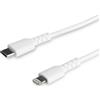 StarTech.com Cavo durevole da USB-C a Lightning da 2m bianco - Cavo di alimentazione/sincronizzazione in Fibra aramidica