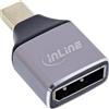 InLine 17291C adattatore per inversione del genere dei cavi DisplayPort Mini DisplayPort Grigio, Nero