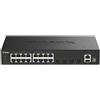 D-Link DGS-1530-20/E switch di rete Gestito L2 Gigabit Ethernet (10/100/1000) Nero