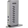 StarTech.com USB-C USB-A Dock - Docking station USB C dual monitor DisplayPort e HDMI 4K 60Hz con Ethernet - Adattatore