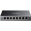TP-Link Omada ES208GP switch di rete Gestito L2 Gigabit Ethernet (10/100/1000) Supporto Power over Ethernet (PoE) DIN rail Nero