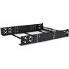 StarTech.com Guide rack universali 2U - Staffe di montaggio fisse - Binari per rack da 19 a profondità regolabile per
