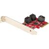 StarTech.com Scheda PCI Express 3.0 a SATA - Scheda di Espansione PCIe SATA a 6 porte - 6 Gbps - Staffa a Profilo Basso -