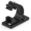 StarTech.com 100 Clip Fermacavi Autoadesivi Nero - Graffette Fermacavo Adesive da Scrivania per Cavi Elettrici/Rete - Supporto