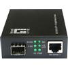LevelOne GVT-2051 convertitore multimediale di rete 10000 Mbit/s Nero