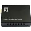 LevelOne GVT-2015 convertitore multimediale di rete 1000 Mbit/s Modalità multipla, Modalità singola Nero