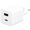 PanzerGlass empower™ by ® Turbo 35W Charger incl. USB-C + USB-A EU Plug Bianco Argento