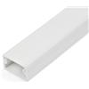 StarTech.com Solida canalina per la gestione dei cavi con nastro adesivo e coperchio da 1m, 19x11mm - Canaletta in PVC per cavi