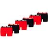 PUMA Everyday Basic Boxer 2p, Biancheria Intima Uomo, Red/Black - New, L