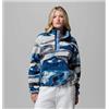 COLUMBIA PILE CROPPED STAMPATO CON ABBOTTONATURA CORTA A PRESSIONE HELVETIA PHOENIX BLUE SUMMITS