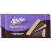Milka Dark Choco Wafer Wafer Croccante e Goloso con una Copertura di Cioccolato Fondente Milka. Con Latte 100% Alpino. 3 merende da 30,6g, confezione da 92g