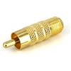 StarTech Adattatore Coassiale RCA a Tipo F, M/F (RCACOAXMF) | Ideale per segnale video e antenna TV, Connettore in un unico pezzo, Compatto