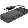 Delock Splitter Hdmi Delock DisplayPort 1.4 3x Nero [87770]