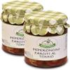 Olivicola Santa Chiara Peperoncini Ripieni al Tonno, set 2 vasetti da 314 gr