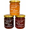 Apicoltura Melissa Box Miele Artigianale Italiano 3x250g - Degustazione Miele di Agrumi, Castagno e Melata - Confezione Regalo Gourmet - Naturale 100% Italiano