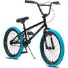 AVASTA Bicicletta BMX Freestyle Rubato 18 20 Pollici per Bambini Principianti dai 5 Anni, Multicolore