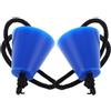 Homoyoyo 2 Pezzi Tappo di Scarico per Kayak in Silicone Blu con Cordino | Installazione Rapida, Rimozione Facile, per Kayak e Modelli Gonfiabili, Uso Ricreativo in Acqua Dolciastre