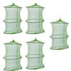 LIFKOME 5 Pezzi Rete Pieghevole per Pesca, Nassa per Esche, Verde in Nylon | Portatile e Salvaspazio, per Esche e Smelt, Uso Rapido in Pesca e Allevamento