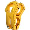 DIYEAH Lega di Alluminio 6061 Attacco Manubrio per Bici Corto | Bloccaggio a Bulloni, Lavorazione CNC, per Forcella e Bici a Scatto Fisso, Oro