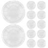 UPKOCH 20 Pezzi Pad Antiscivolo per Snowboard Punte in Silicone Trasparente | Adesivo Facile da Applicare, Tenuta Resistente alle Intemperie, per Tavole e Suole Durante Neve e Trick