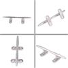 lyrlody Tasca per Barca 5 Pollici Acciaio Inox 316 Base Cava Marina | Acciaio Inossidabile 316, Lucidatura a Specchio, Uso per Coperta Yacht, Sostituzione Golfare da Marina, Installazione Senza