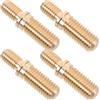TOYANDONA 4 Set Giunto in Ottone Dorato per Stecca da Biliardo, Attacco Rapido | Lavorazione Precisa, Montaggio senza Attrezzi, Trasmissione Uniforme della Forza, Presa Ergonomica per Gioco