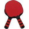 SHINEOFI Racchetta da Allenamento Ping Pong per Principianti, Rosso | Impugnatura Antiscivolo, Superficie Elastica, Due Pezzi, per Scuola e Esercizi Palline