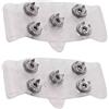 Generic Ices Ice Grips Per Scarpe | Ramponi per calzature a 5 denti | Walking Ice | Escursionismo Stivali da ghiaccio Tacchetti Per Escursionismo Arrampicata Camminata Sci Campeggio Viaggio Trekking Scarpe Ice