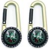 generic Escursionismo per bussola Moschettone Clip 2-Pack per Campeggio | Clip portatile, set da 2 pezzi, leggero, adatto per zaini, per trovare immediatamente la direzione
