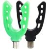 generic Metallo CNC Canna Da Pesca Holder Testa Vite Fit Metallo CNC Pesca | Si illumina al buio, impugnatura in morbido silicone, protegge l'asta per il vuoto, si adatta a filettatura M3/8