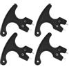 BESPORTBLE 4 Pezzi Chiave per Tacchetti da Golf, Sostituzione Rapida | Competizioni e Allenamento, Design Portatile, Plastica e Metallo, Nero, Adatta a Tacchetti